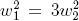 w1^2=3w2^2